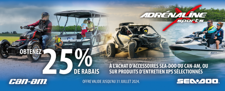 Promo accessoires Can-Am/Sea-Doo