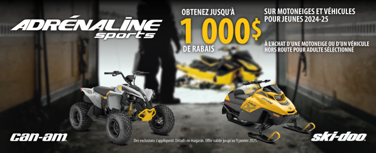 Promo Ski-Doo Can-Am jeunes